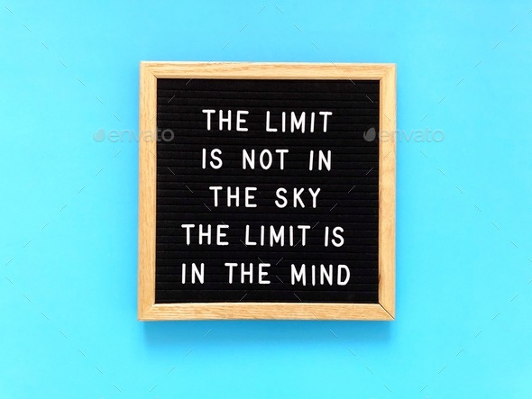 The limit is not in the sky - Stock Photo - Images
