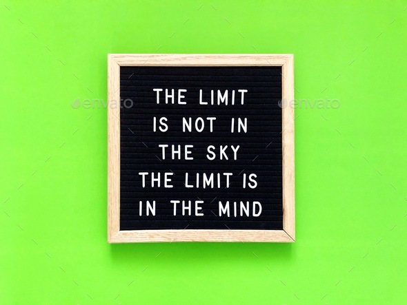 The limit is not in the sky - Stock Photo - Images