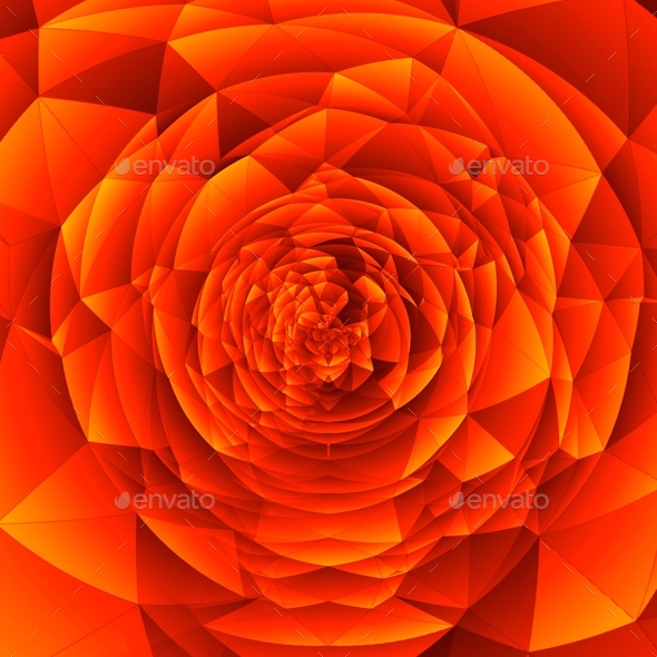 Bright orange rose