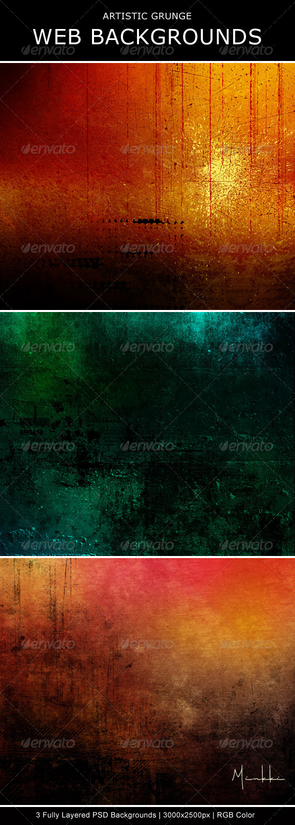 Artistic Grunge Web Backgrounds - Backgrounds Graphics
