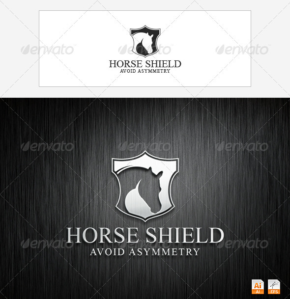 Horse Shield - Animals Logo Templates