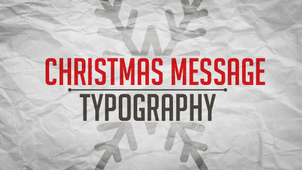 Christmas Message - Apple Motion Template