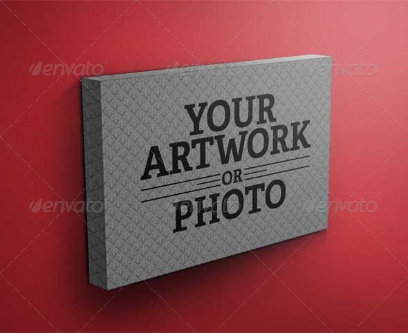 Download Canvas Gallery Wrap Mockup By Morpheusda Graphicriver PSD Mockup Templates