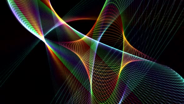 Abstract Colorful Lines Animation