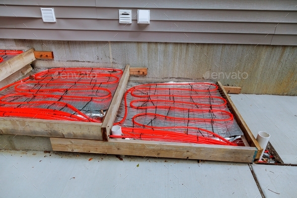 Outdoor Radiant Heating for Concrete pipes for heating the sidewalk