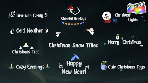 Christmas Snow Titles for FCPX