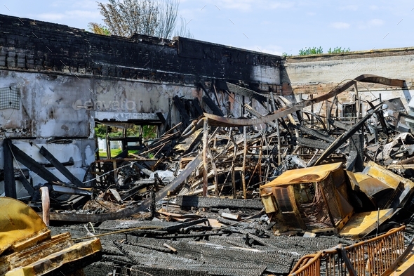 Businesses Interior fire burned down damaged in Minneapolis Protest and ...