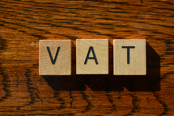 VAT acronym as banner headline - Stock Photo - Images