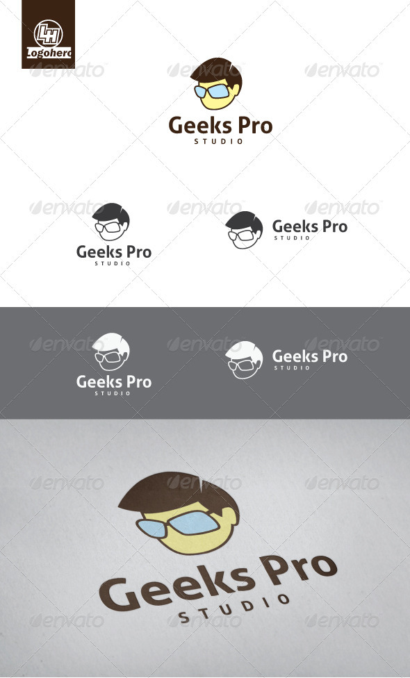 Geek Pro Logo Template - Humans Logo Templates