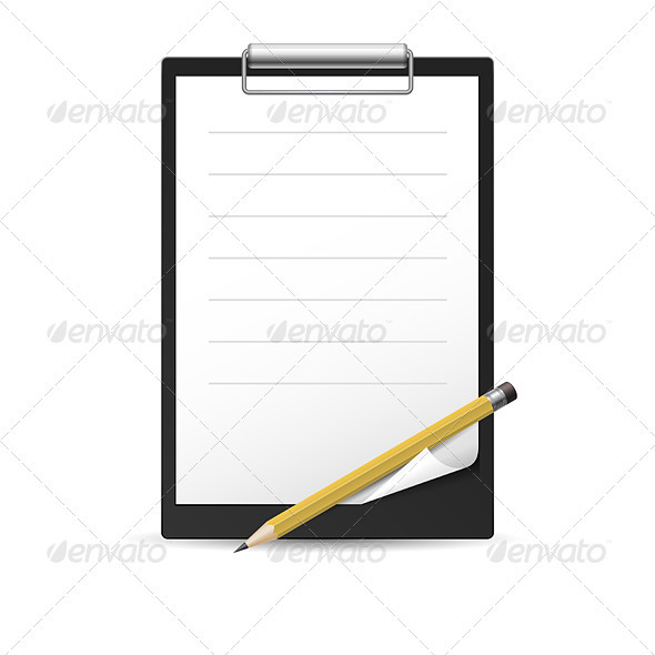 Yellow Pencil and notepad - Backgrounds Business