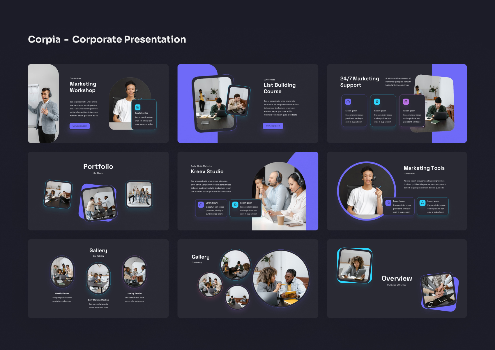 Corpia - Corporate PowerPoint Presentation, Presentation Templates