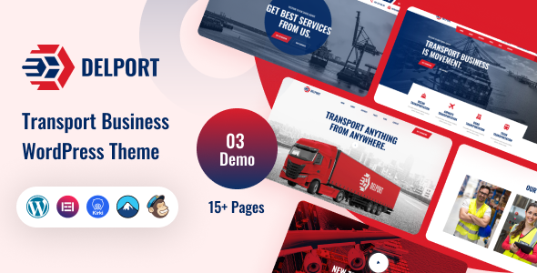 Delport  Transport Business WordPress Theme