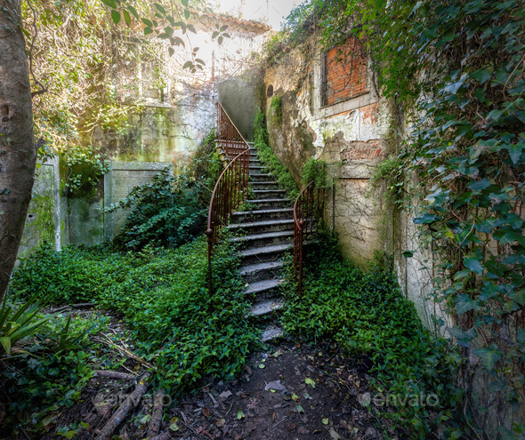 Old stairs - Sintra, Portugal - Stock Photo - Images