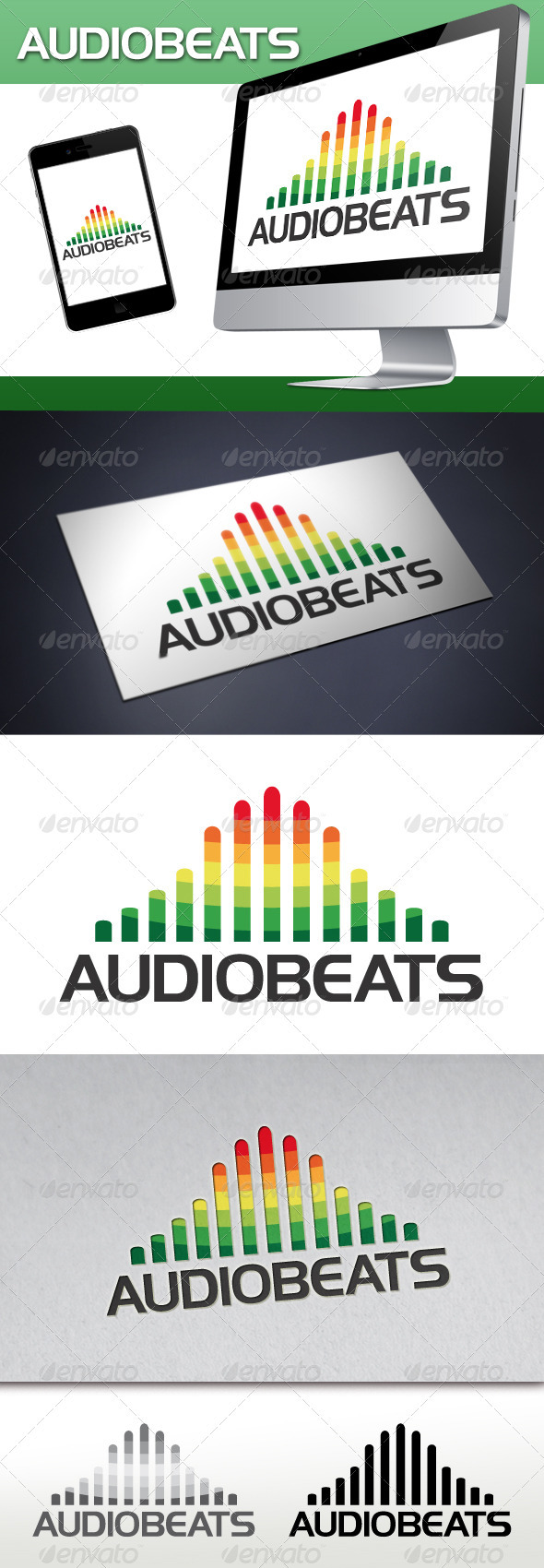 Audio Beats Logo - Symbols Logo Templates