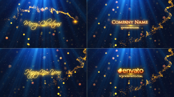 Christmas Wishes Titles Titles template preview