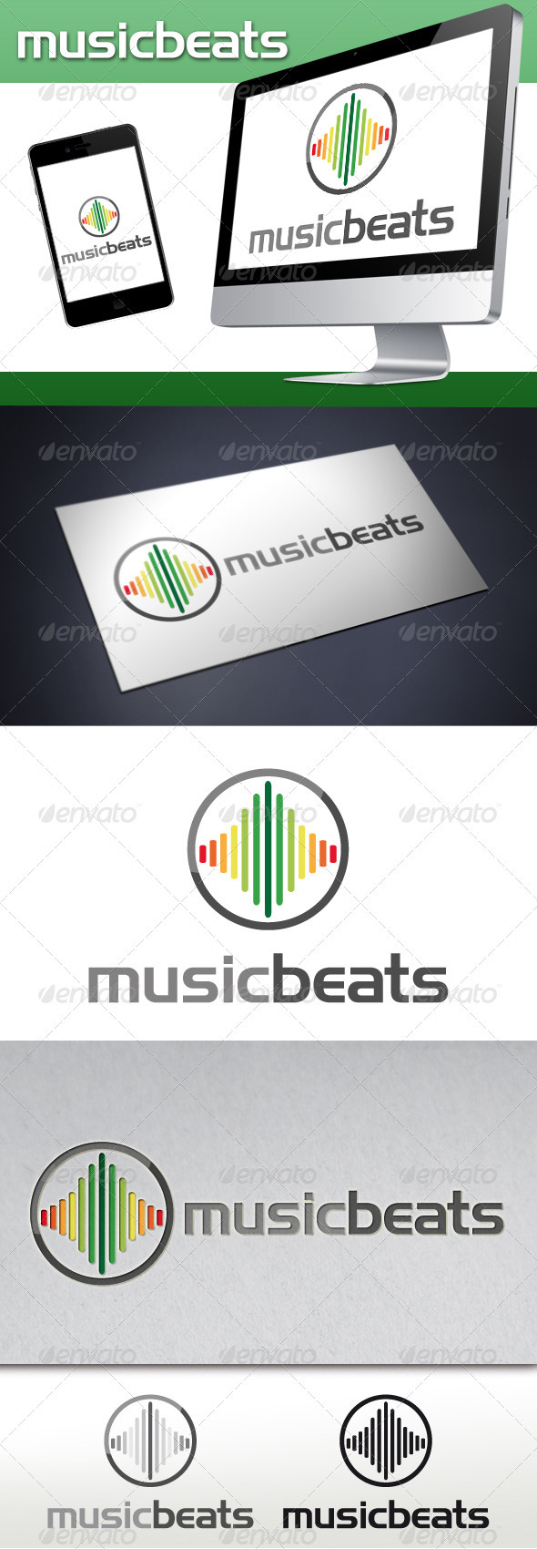 Music Beats Logo - Symbols Logo Templates