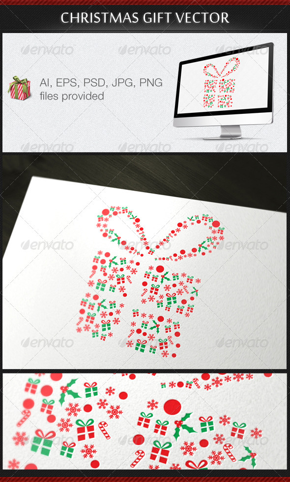 Christmas Gift Vector - Christmas Seasons/Holidays