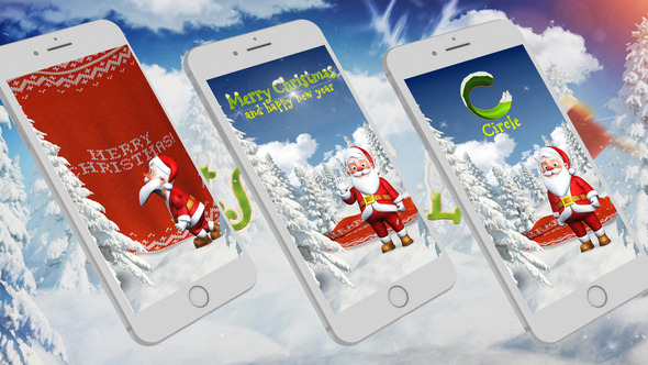 Instagram Story from Santa 2 Titles template preview