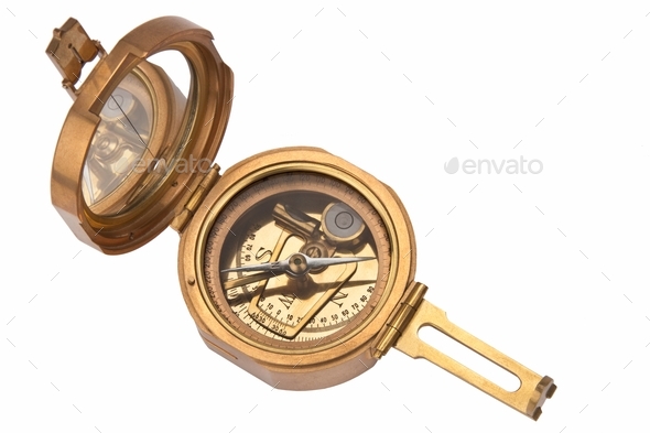 Navigational Instrument - Compass Stock Photo by SteveAllenPhoto999