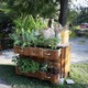 Flower pots stand on a vintage sideboard in the garden - PhotoDune Item for Sale