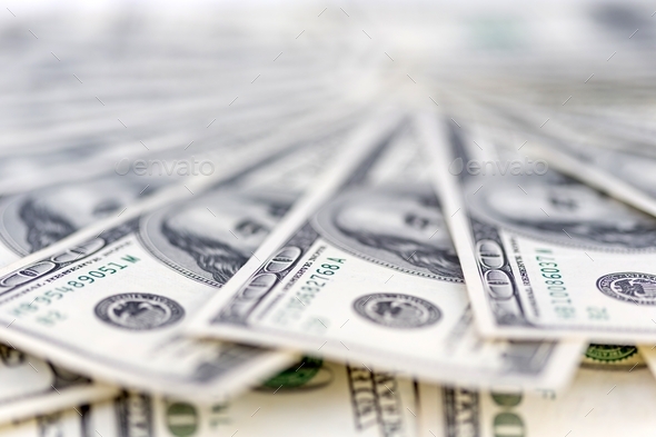 US dollars, paper money, cash, closeup - Stock Photo - Images