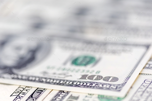 US dollars, banknotes of hundred dollar bills, paper money - Stock Photo - Images
