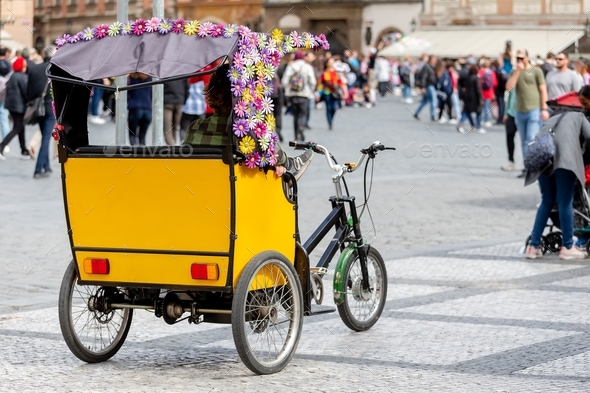 Tuk tuk taxi in Prague, Czech Republic. Mode of tourist transportation. - Stock Photo - Images