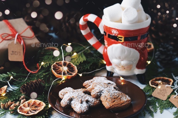 Christmas mug cookies