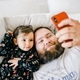 Daddy and baby girl make a selfie at home  - PhotoDune Item for Sale