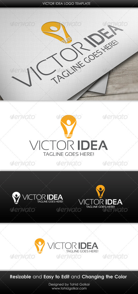 Victor Idea Logo Template - Humans Logo Templates