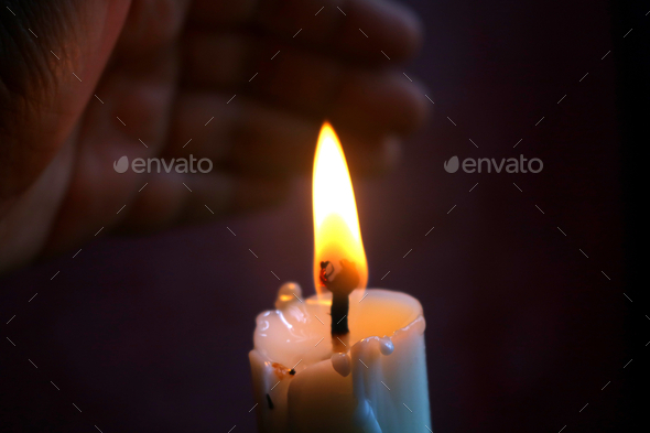 Candle light  - Stock Photo - Images