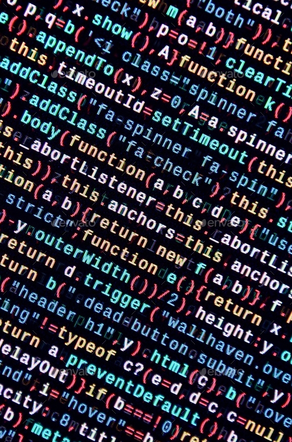 JavaScript code in text editor Stock Photo by Mehaniq41 | PhotoDune