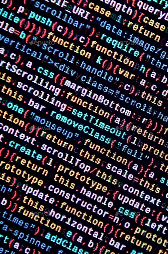 JavaScript code in text editor Stock Photo by Mehaniq41 | PhotoDune