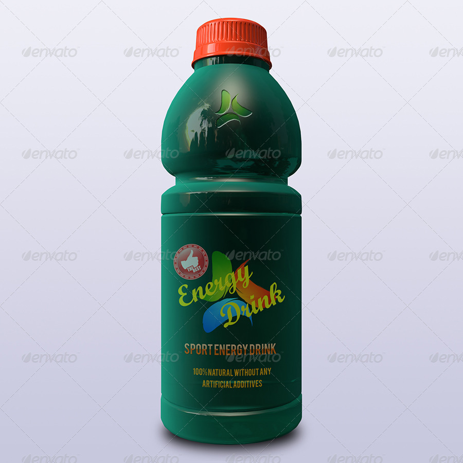 Download Energy Drink Plastic Bottle Mockup By Owpictures Graphicriver