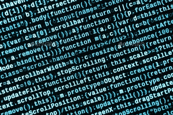 JavaScript code in text editor Stock Photo by Mehaniq41 | PhotoDune