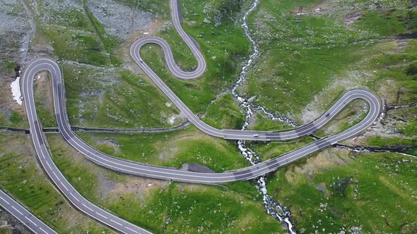 Road In Mountains Transfagarasan Romania