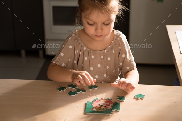 Little Girl Playing In Kitchen Stock Photo By Natanavo PhotoDune   C5177518 748d 4f7a B46b B90ede152a7d 