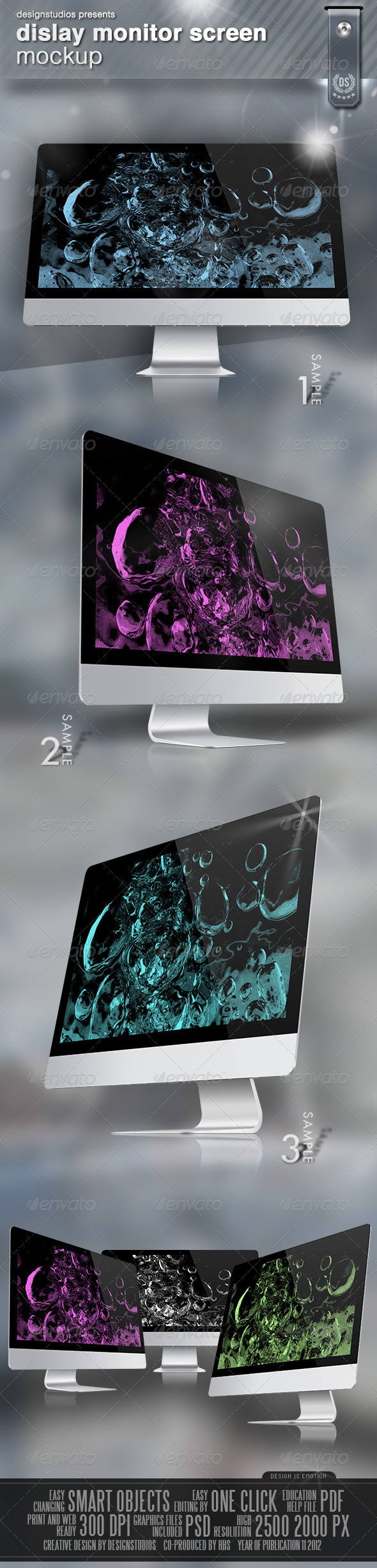Dislay Monitor Screen Mock-Up - Monitors Displays