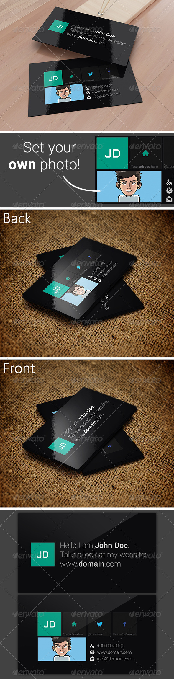 Metro Style Business Card - Industry Specific Business Cards