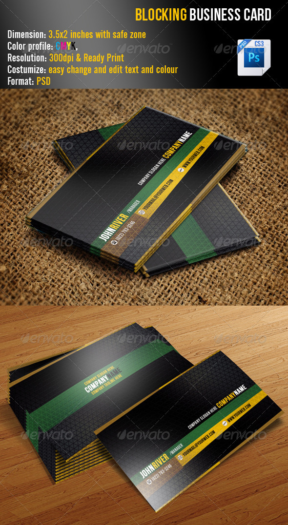 Blocking Business Card - Creative Business Cards