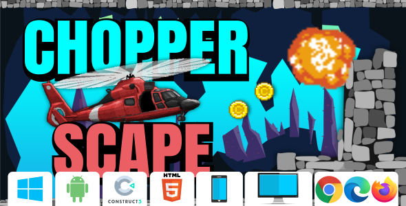 Chopper Scape - HTML5 Game (Construct 3)