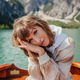 Portrait of young woman on boat - PhotoDune Item for Sale