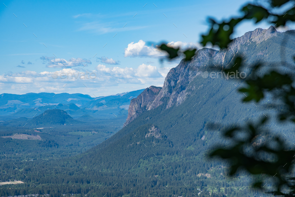 Valley view Cascadia  - Stock Photo - Images