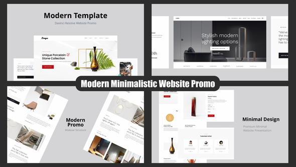 Modern Minimalistic Website Promo