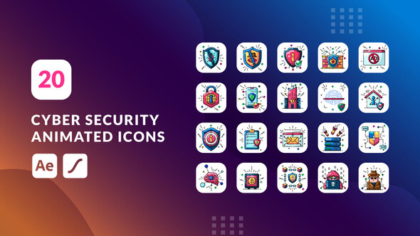 Cyber Security Animated Icons | After Effects