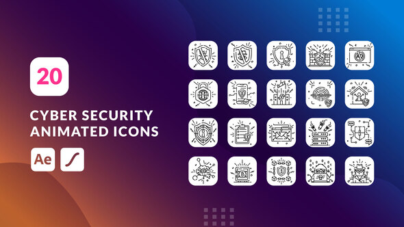 Cyber Security Animated Icons | After Effects