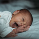 portrait of a newborn. baby yawns - PhotoDune Item for Sale