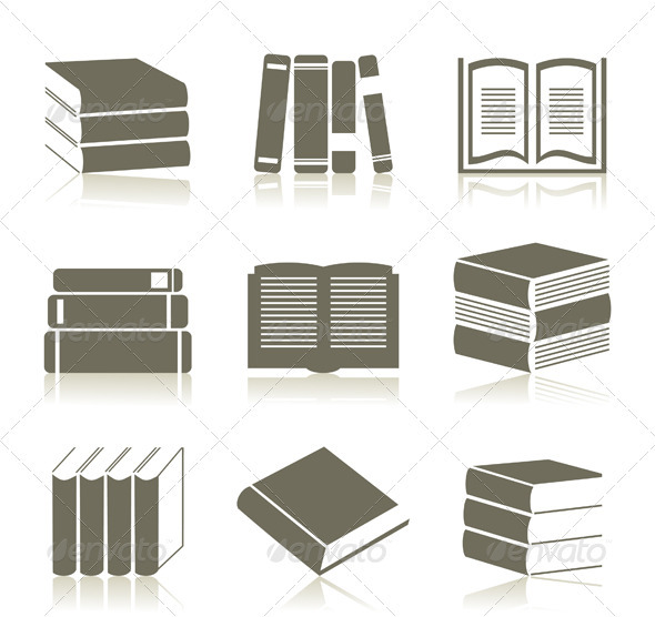 Book Icons - Man-made Objects Objects