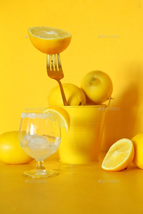 Lemons with Fork - Still newest Life