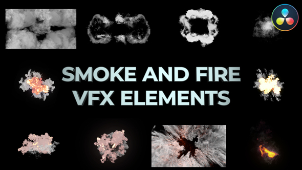 Explosions Smoke And Fire VFX Elements for DaVinci Resolve